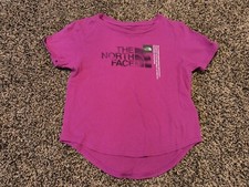 THE NORTH FACE Girl's Size 10 Medium Pink Graphic T-Shirt