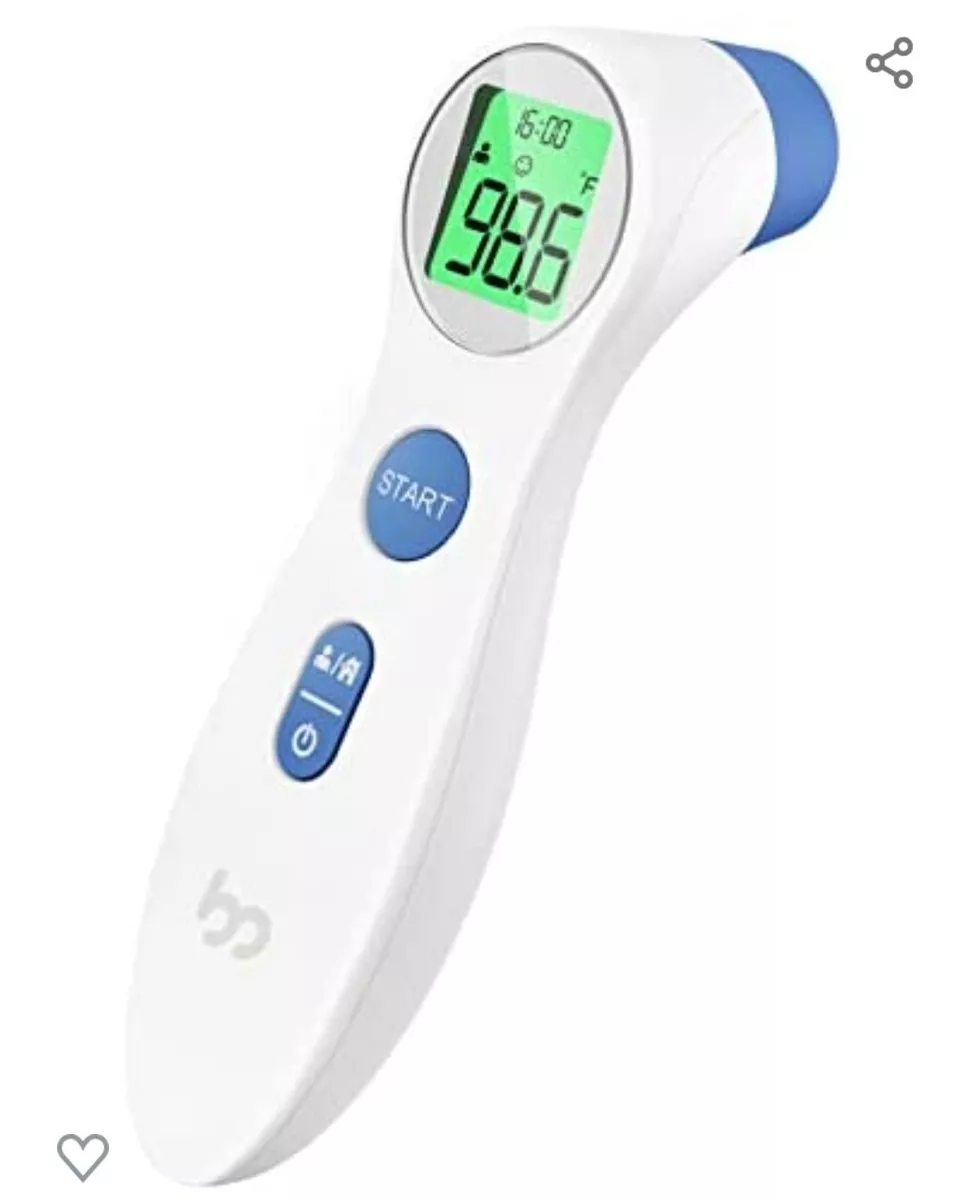 Infrared Forehead Thermometer, Non-Contact Forehead Thermometer for Adults,  Kids, Baby, Accurate Instant Readings No Touch Infrared Thermometer with 3