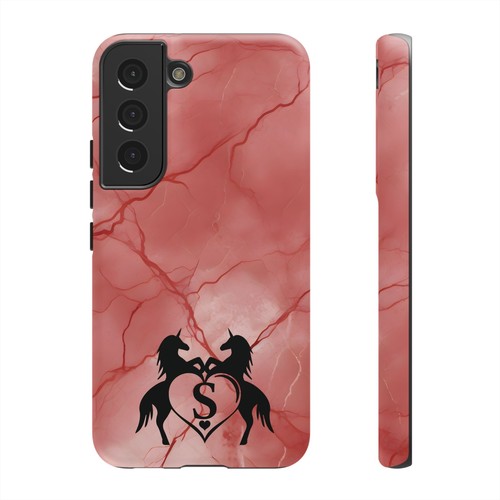Pink Marble Phone Case For iPhone and Samsung Custom Unicorn Monogram - Picture 93 of 114