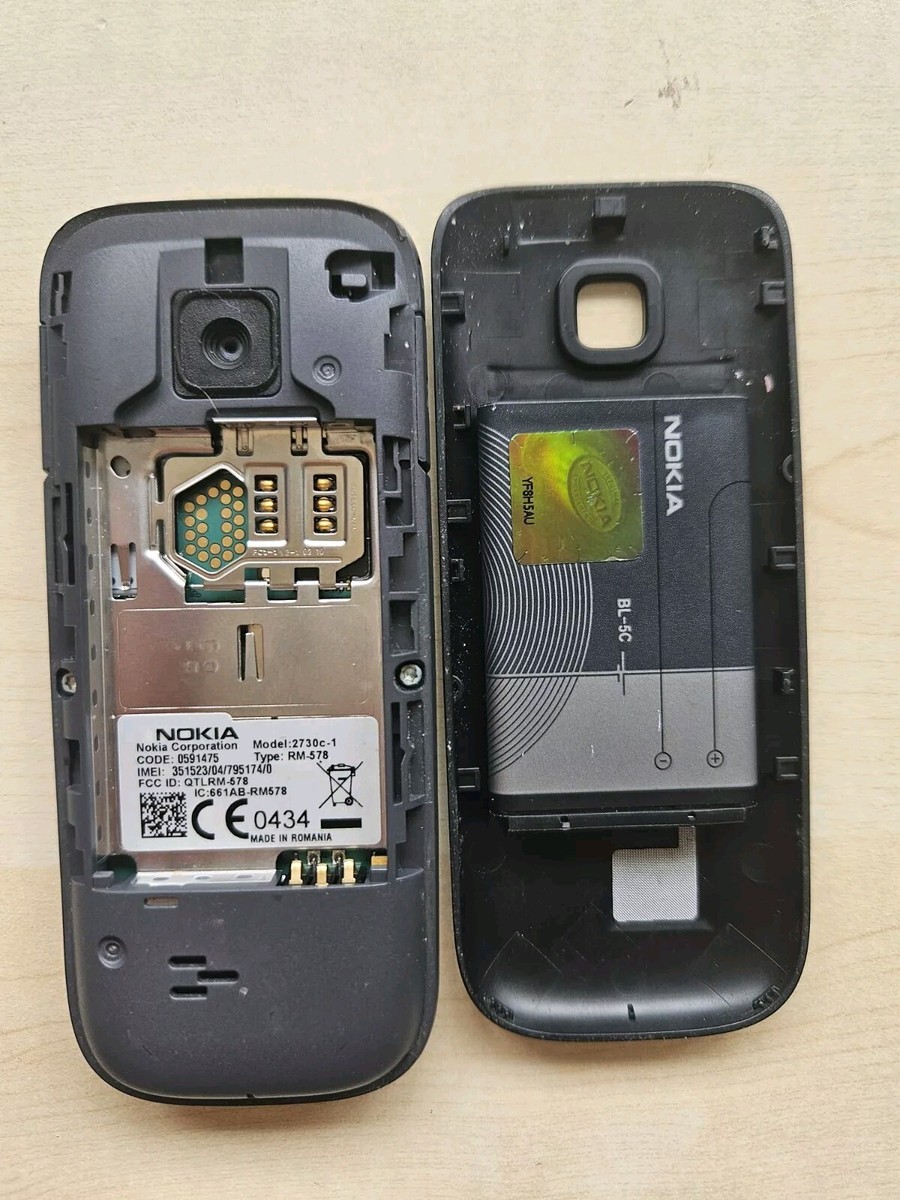 Nokia 2730 Classic Noir – Pour Pièces Ou Réparation – Débloqué 3G