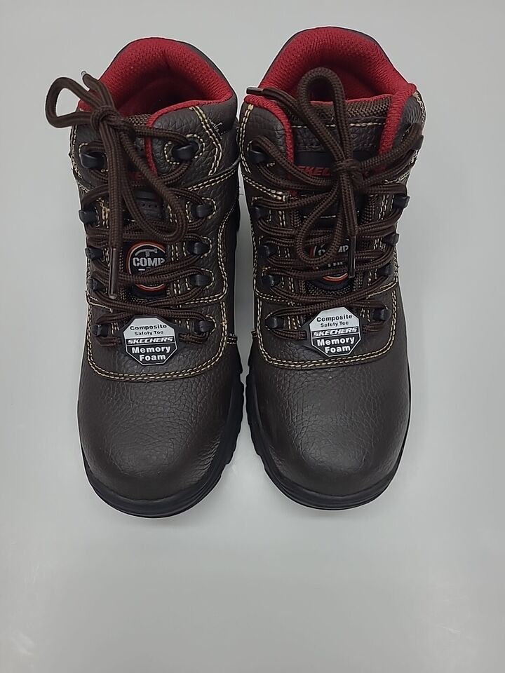 Skechers Work Boots Women's Size 5.5 Composite Safety Toe Memory Foam ...