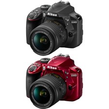 Nikon D3400 24.2 MP DSLR Camera w/ AF-P DX 18-55mm VR Lens Kit - Choose Color