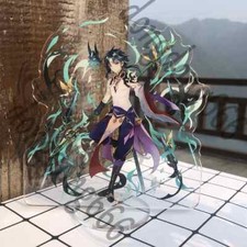 Genshin Impact Xiao Scrivania Anime Acrilico Supporto Base Figura Regalo 15 cm