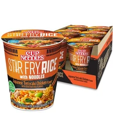 Cup Noodles Stir Fry Rice with Noodles Japanese Teriyaki Chicken 2.75 Ounce P...
