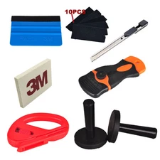 3M Blue Felt Edge Decals Sticker Vinyl Sheet Squeegee Car Wrap Applicator Tools