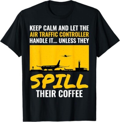 Air Traffic Controller ATC Control Aviation Airplane Aircraft Aerospace T-Shirt