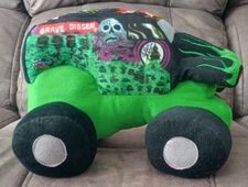Plush Monster Jam Grave Digger Monster Truck 2013 Feld Motorsports Pillow Buddy