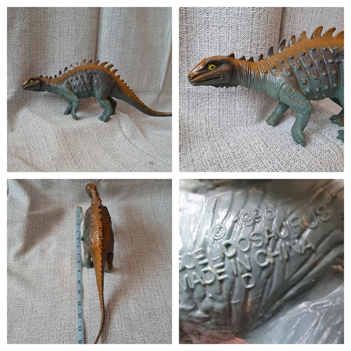 Hard Rubber Dinosaur Large Realistic Figurine TM 1998