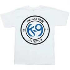 Dogtown Skateboards - K-9 Wheels T-Shirt - White - LARGE - NEW!