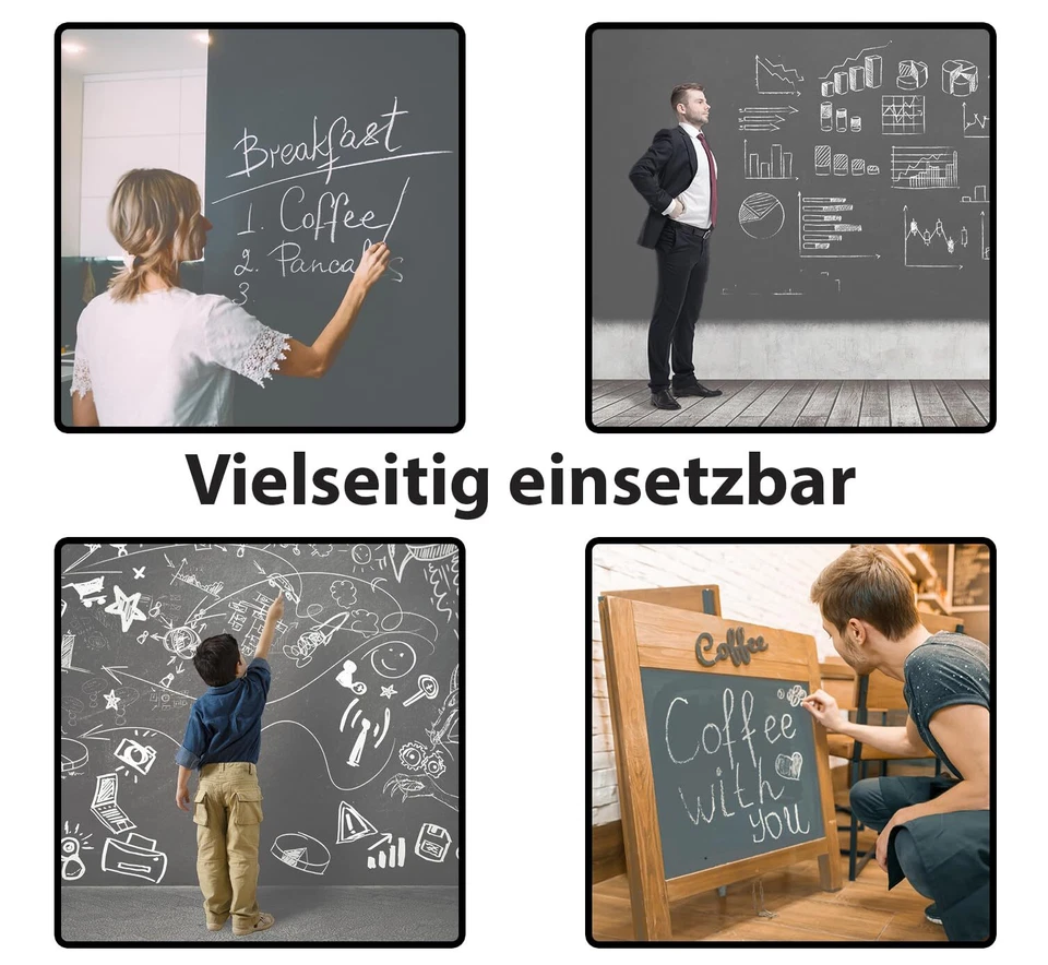 Tafelfolie 100 x 50 cm | Magnetisch und selbstklebend - Vinyl- Kreidefolie | ... - Bild 4 von 4