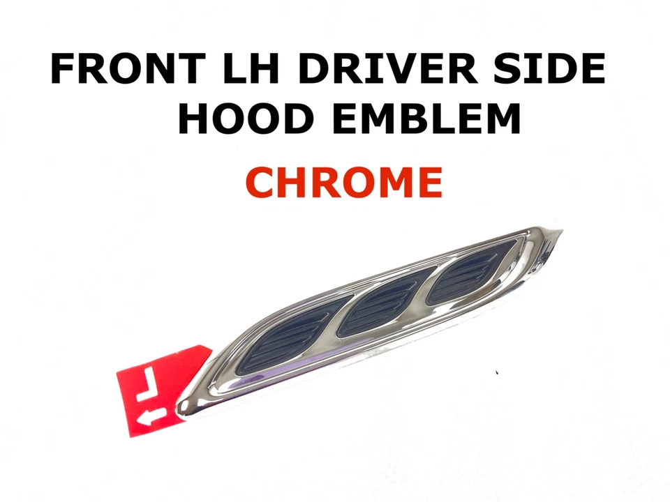 2014 2015 2016 Buick LaCrosse enfeite de capô lateral esquerdo cromado 09056285 - Imagem 2 de 4