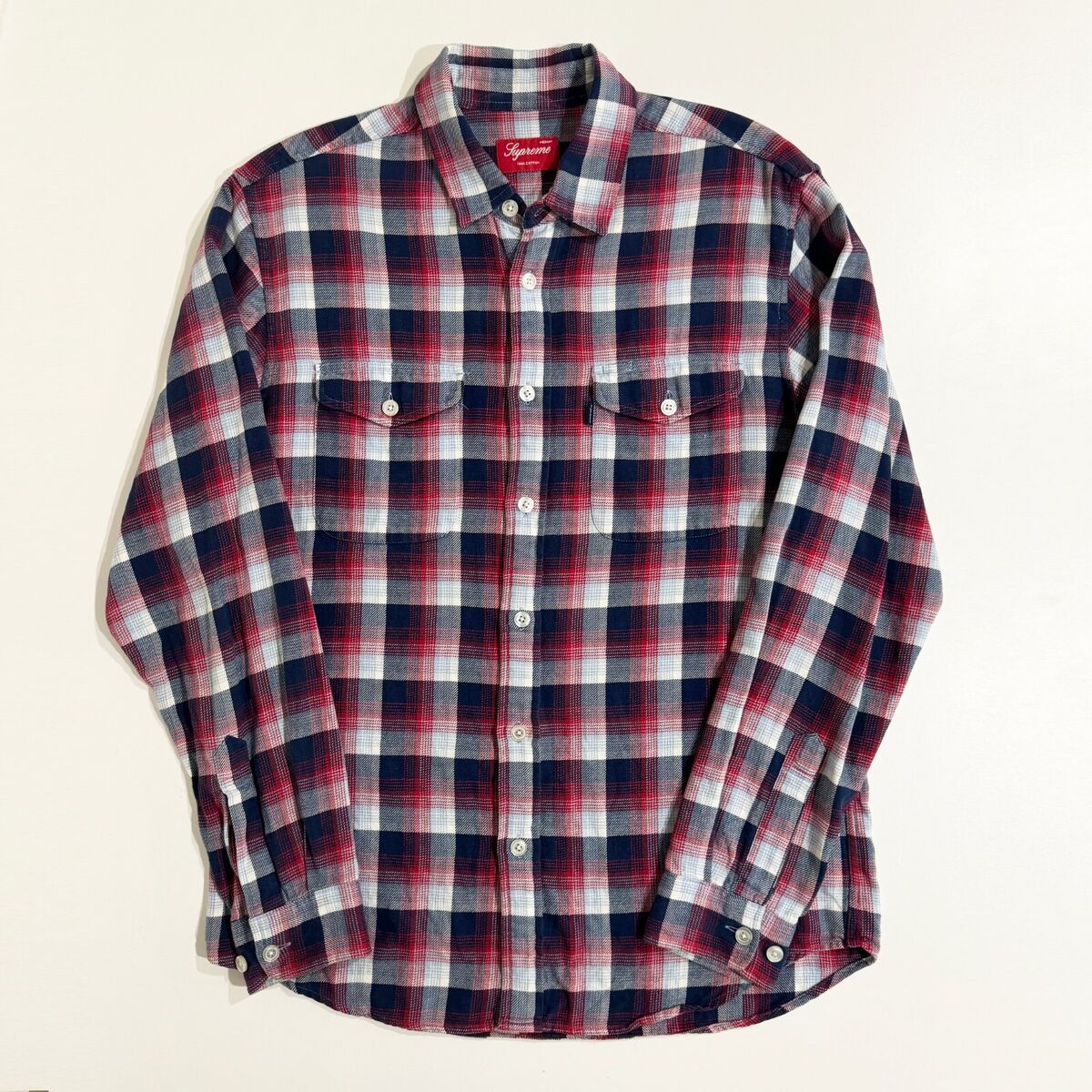 Supreme New York Shadow Plaid Long Sleeve Button Down Supreme New York Shadow Plaid Long Sleeve Button Down