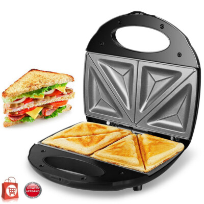 LENTZ Edelstahl 2-Scheiben Sandwichmaker Sandwich Toaster
