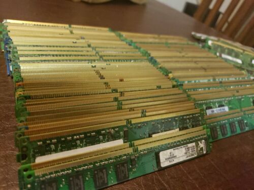 10 piece  lot  Memory RAM GOLD RECOVERY Computer Parts Precious Metal Scrap - Zdjęcie 1 z 3