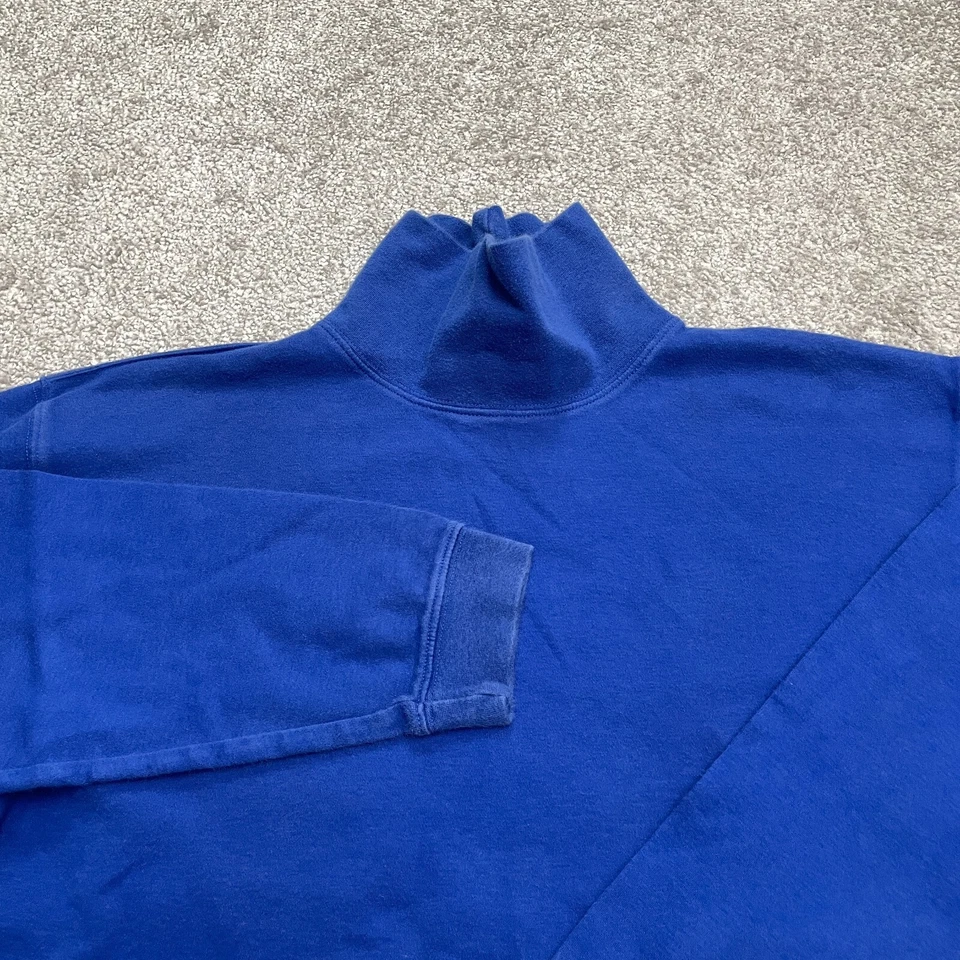 Camisa Talbots Niños Vintage Cuello Alto Niños 16 Azul Manga Larga Algodón Clásica Foto 3 de 4