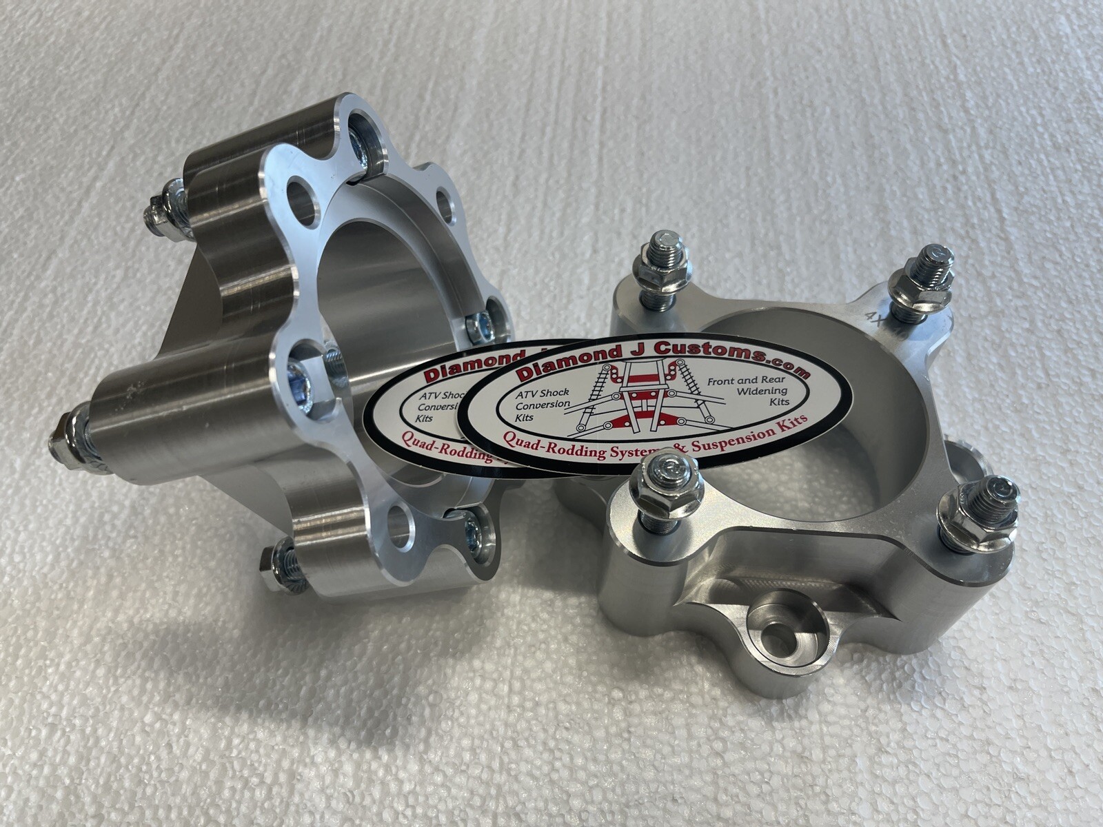 Honda Suzuki Rear Wheel Spacers 2" Thick, 4/110mm 450R 400EX 300EX