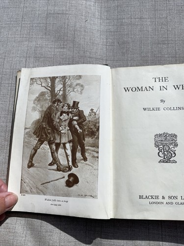 The Woman In White By Wilkie Collins Illustrated HB Blackie Circa 1942 - Picture 8 of 14