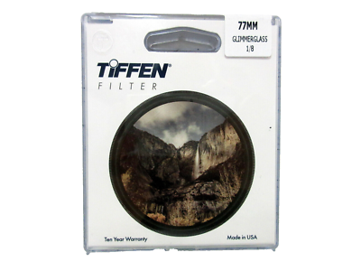 New Tiffen 77mm Glimmerglass 1/8 Diffusion Filter Glimmer New Tiffen 77mm Glimmerglass 1/8 Diffusion Filter Glimmer