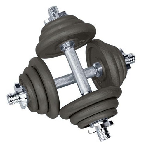20-90kg Adjustable Dumbbell Set Cast Iron Weight Plate Dumbells Home Gym Fitness - Picture 2 of 10