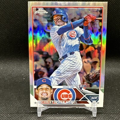 Christopher Morel 2023 Topps Chrome Refractor Rookie Card RC Chicago Cubs #198