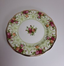 Raro Piatto ROYAL  ALBERT Rose Cameo Green cm 20 Country England
