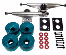6.0 RADIUS LONGBOARD Skateboard TRUCKS 76mm AQUA WHEELS