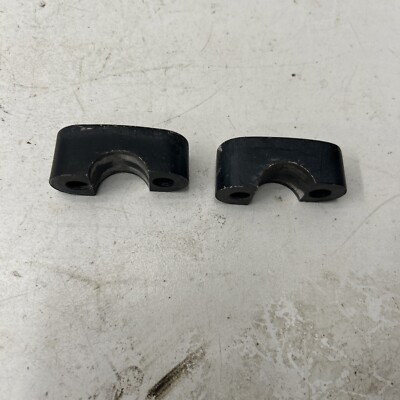 Xs650 Risers 78-81 OEM Yamaha XS650 Handlebar Holder Clamp Riser x2 COMPLETE 4AA ...