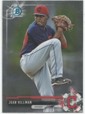 Juan Hillman Cleveland Indians 2017 Bowman Chrome Prospects