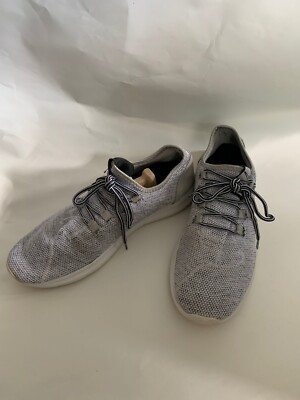 Casual Shoes Grey Fashion Sneakers Knit Athletic, Size 42