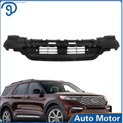 Front Bumper Lower Valance W/ Sensor Holes For 2020-22 Ford Explorer King Ranch