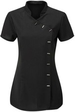 Woman Beauty Tunics Salon Carer Dentists Uniform Woman Top in Black Red Lilac