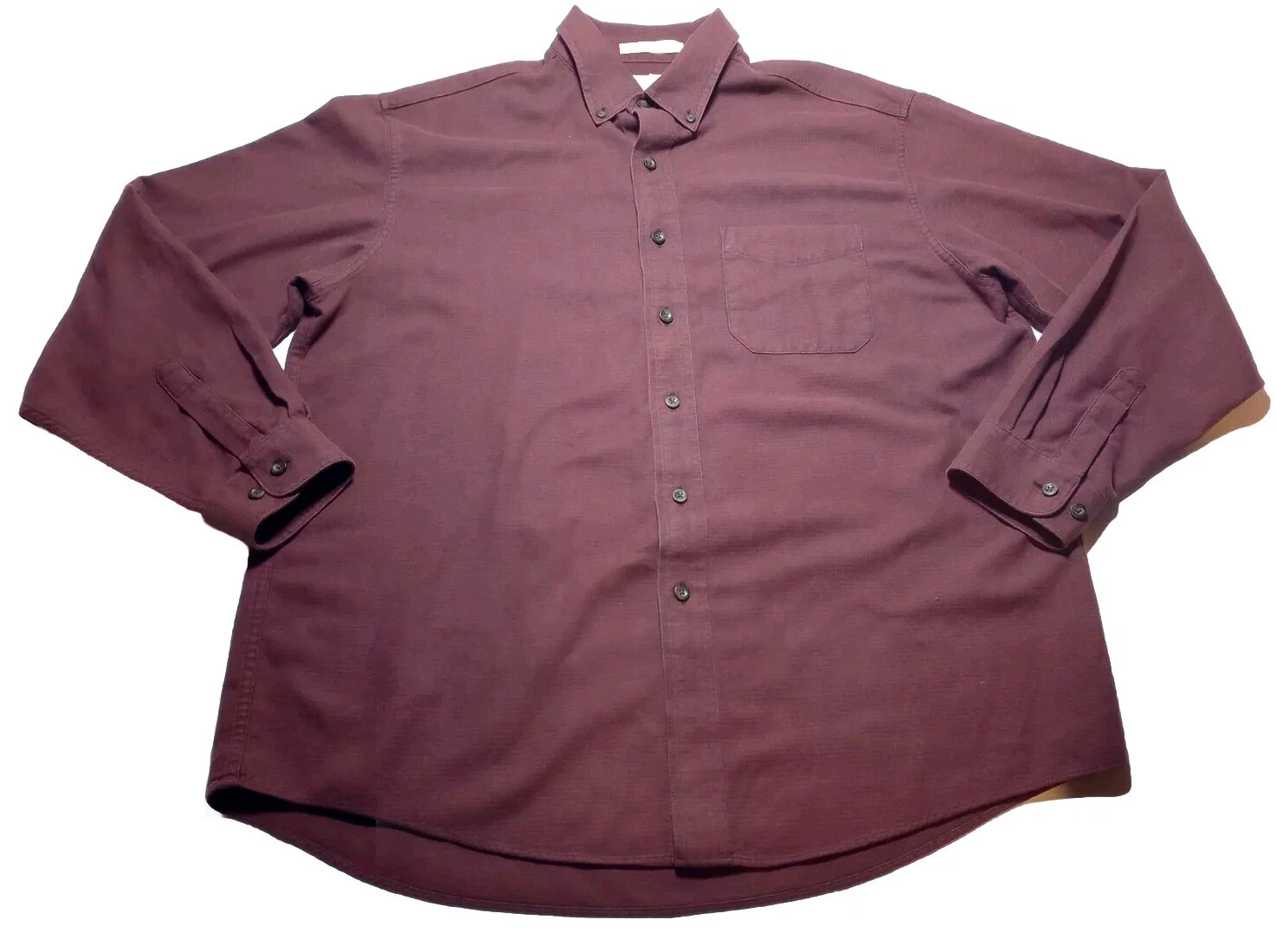 LL Bean Shirt Mens L Reg Red Plaid Flannel Traditional Fit Workwear