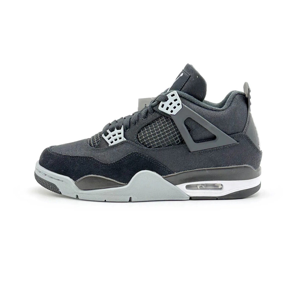 Air Jordan 4 Retro Black Canvas GS - Size 3.5Y-7Y - DV0553-006