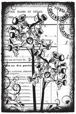 Jonquils Flower Collage Stamp Cling Rubber Stamp DARKROOM DOOR DDCS032 New