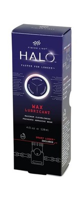 Display of 10 Units Wax Chain Lubricant 4 oz Halo Wax 4 oz + Smart LU