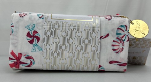 Papyrus Queen Sheet Set Christmas Peppermint Candy 100% Percale Cotton Soft New - Picture 9 of 13