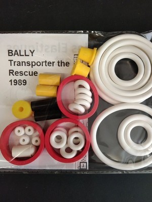 Pinball Elastic Kit - TRANSPORTER THE RESCUE 1989 BALLY - Pinball Rubber Kit