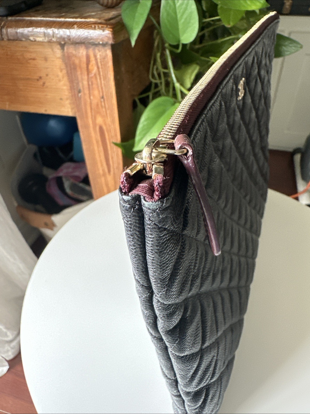 Chanel Bag Black Caviar Leather Large O-Case thumbnail 8