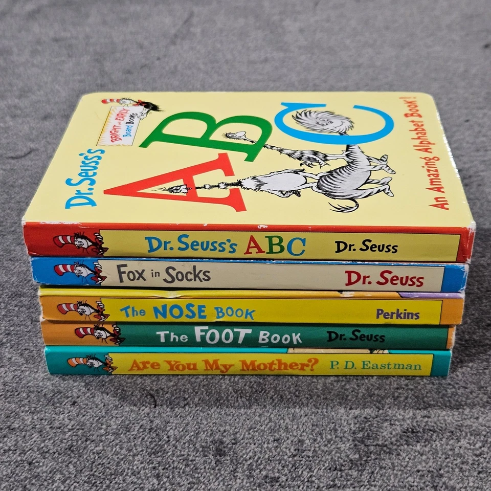 Dr. Seuss Bright & Early Mini Board Books Set ABC Foot Book Tongue Tanglers - Image 3 of 4