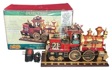 Cracker Barrel Animated Musical Christmas Cannonball Train W/Box 16 Songs Works!