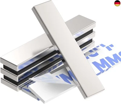 BESUCHE DEN WUKONG- Wukong Neodym Magnete Extra Stark, 50x10x3mm | 4 Stück Magnete Selbstklebend