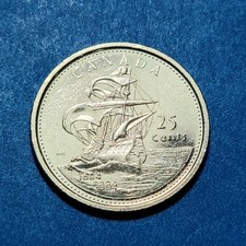 2004 P First Settlement St. Croix CANADA 25 CENTS QUARTER Combined Ship