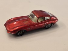 Vintage Lesney Matchbox No. 32  E  Type Jaguar 1962 Red White Interior England