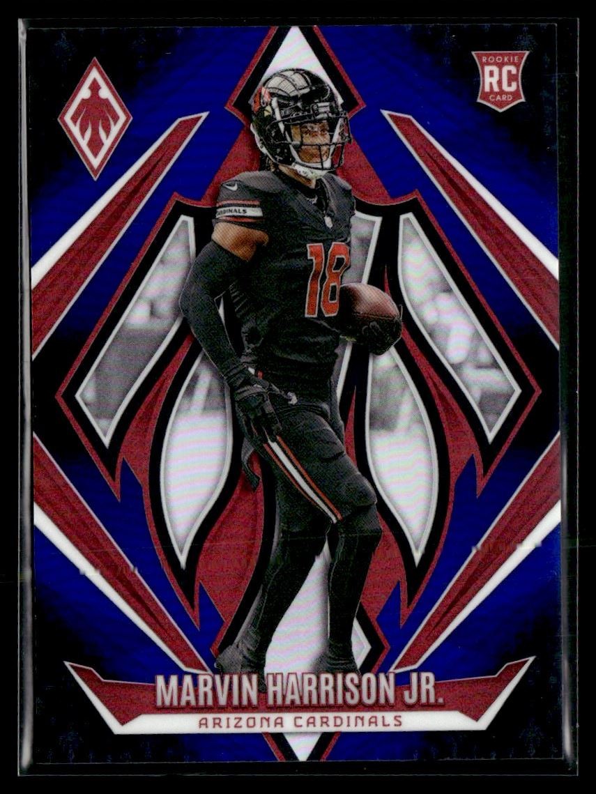 2024 Panini Phoenix Blue Fade Marvin Harrison Jr. Rookie 055/249 Cardinals #226
