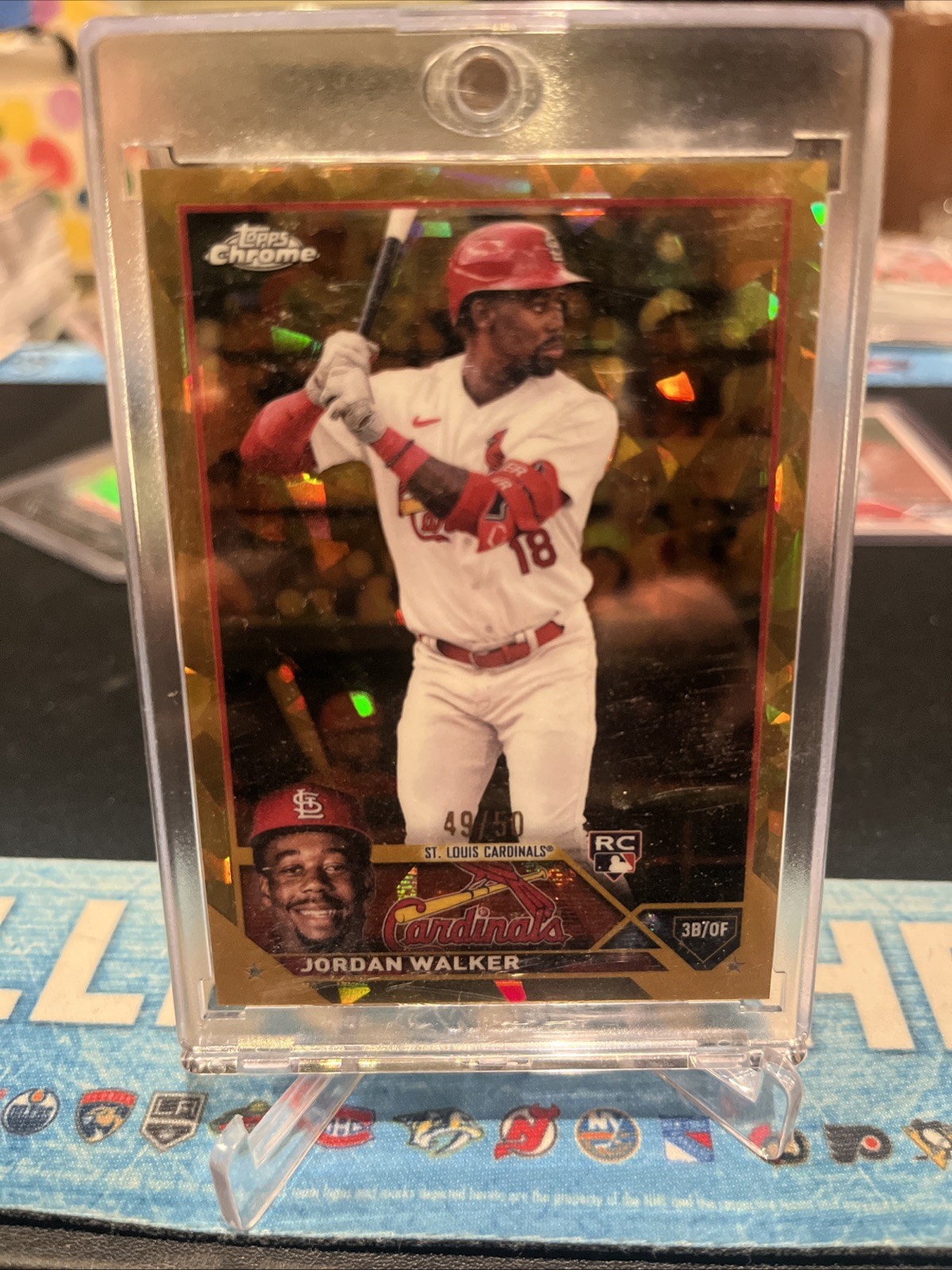 2023 Topps Chrome Sapphire Jordan Walker Gold #’d /50 RC Rookie Cardinals SSP
