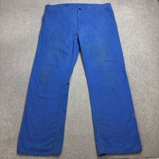 VINTAGE Pantalon Français Adulte 42x32 Bleu Vêtements de Travail Corvée...
