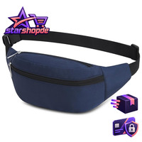 Bauchtasche GüRteltasche Wasserdicht Nylon Blau Sport Outdoor Reisen Herren
