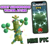 Pokemon Shiny Sudowoodo Winter Attire Mini P T C 80k Fast Delivery