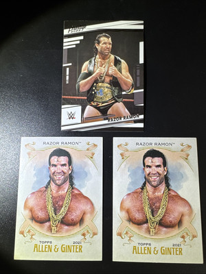 Razor Ramon WWE 3 Card Lot Panini/Topps (2021-22) List Below  MINT 