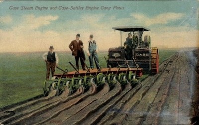 Ak Case Steam Engine and Case-Sattley Engine Gang Plows - 11521105